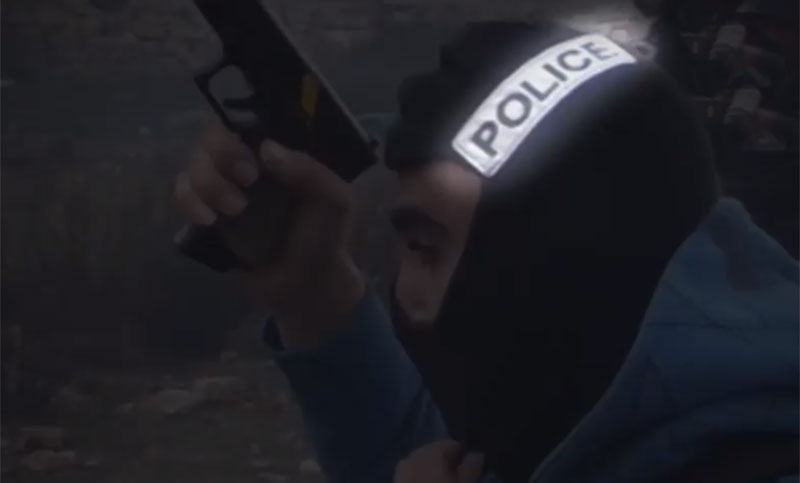Agentes israelíes se infiltran en una manifestación palestina