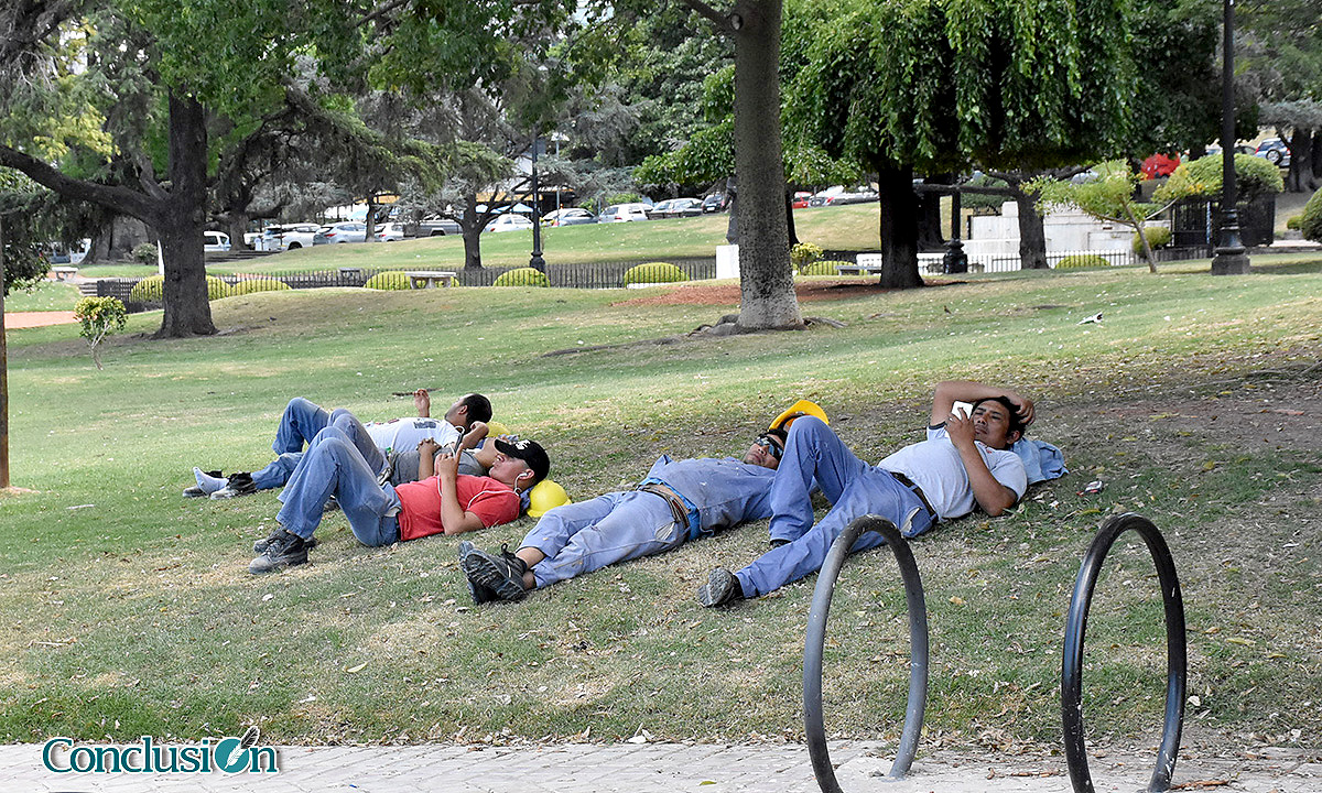 Merecido descanso de mediodía