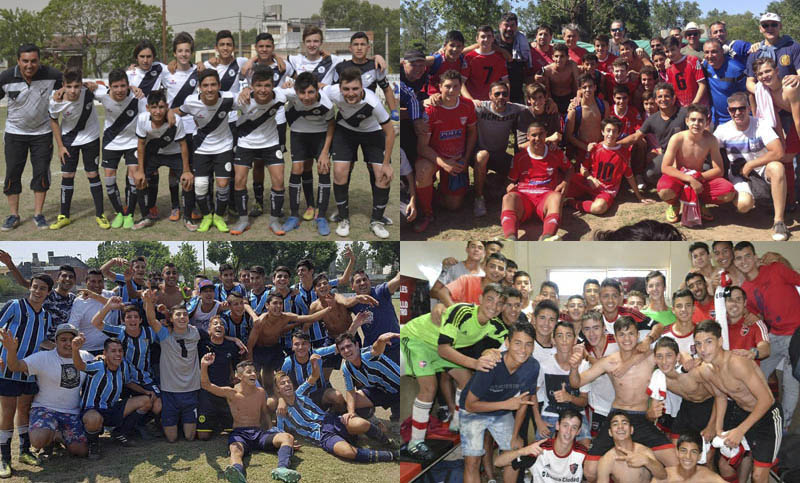 Los campeones del 2017 en las inferiores de la Rosarina