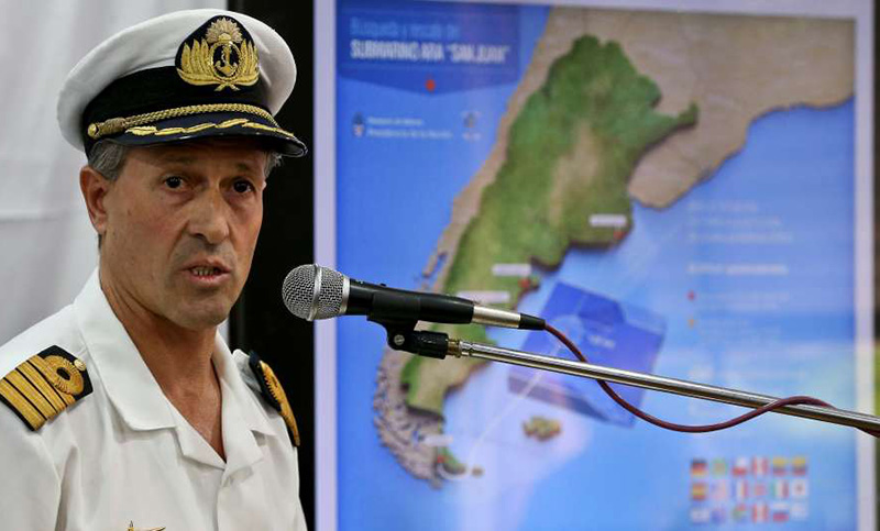 Retoman la búsqueda del submarino en un lugar específico