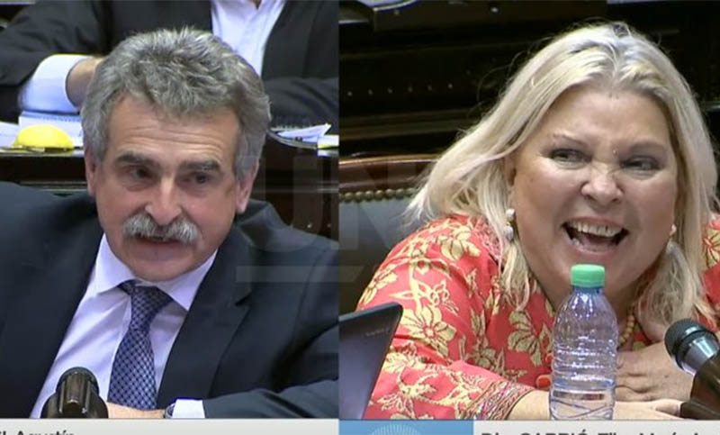 Duro cruce entre Rossi y Carrió en el debate por la reforma previsional