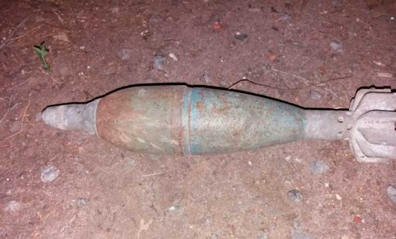 Desenterraron un artefacto explosivo en la ex Rural