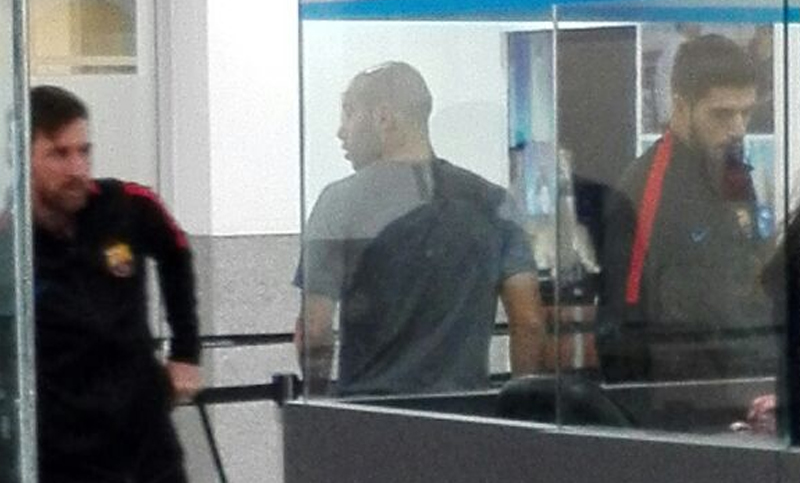 Messi llegó a Rosario para pasar las fiestas, junto a Mascherano y Suárez