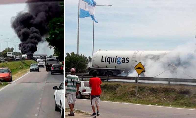 El choque de un camión de gas provocó dos muertes en Panamericana