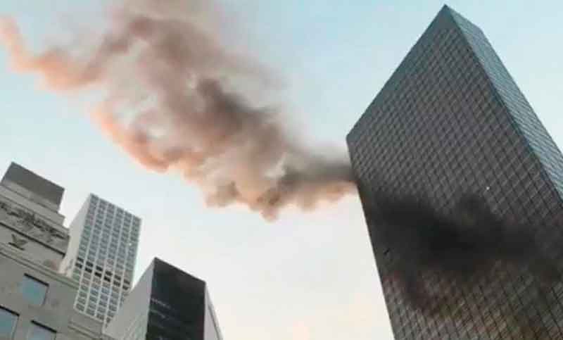 Incendio en el rascacielos Trump Tower en Nueva York