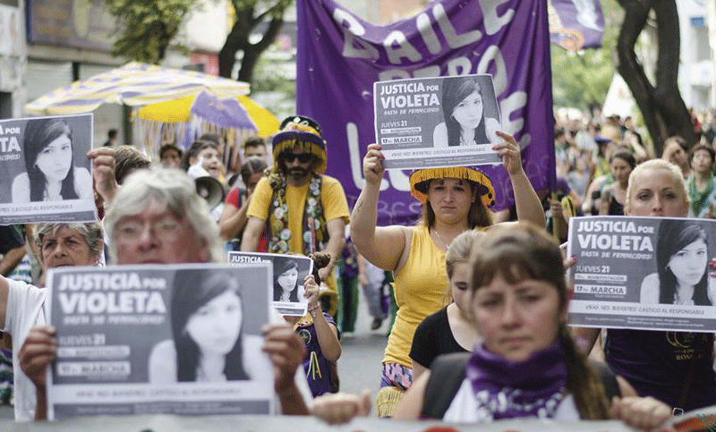 Caminata y pedido de justicia por el crimen de Violeta Abregú