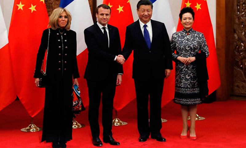 Los presidentes de China y Francia buscarán coordinar su liderazgo mundial