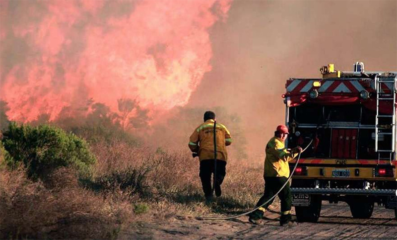 Más de 230 mil hectáreas consumidas por el fuego en La Pampa y Mendoza