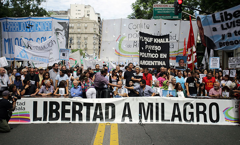 Marcha a dos años de la detención de Milagro Sala