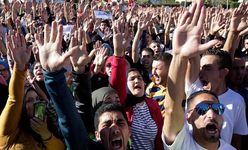 Hasta tres años de cárcel a 17 manifestantes opositores en Marruecos
