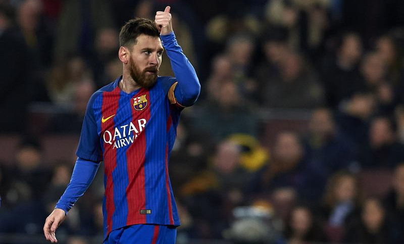 Messi, único argentino en el once ideal de la Uefa en 2017