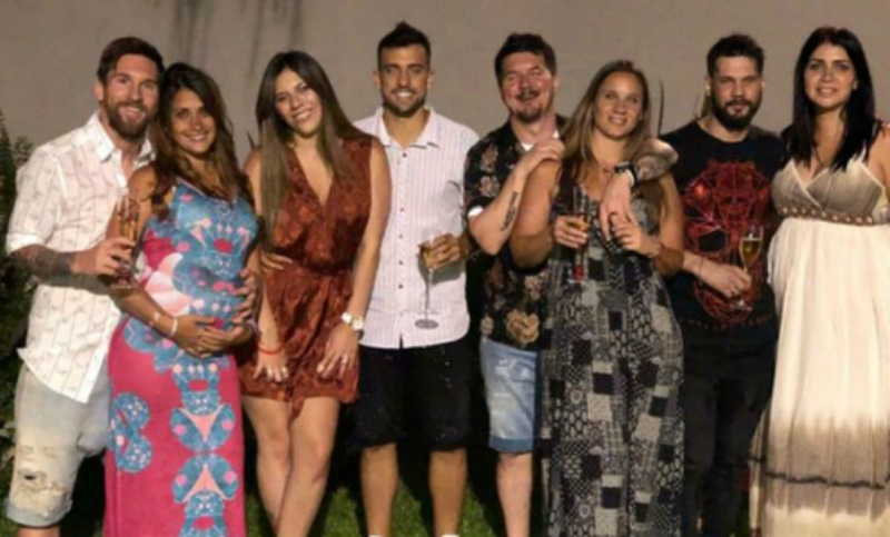 Messi celebró Año Nuevo rodeado de sus afectos en Rosario