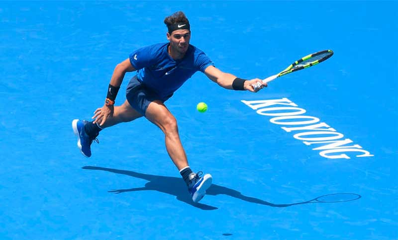 Rafael Nadal empezó el año con una inesperada caída
