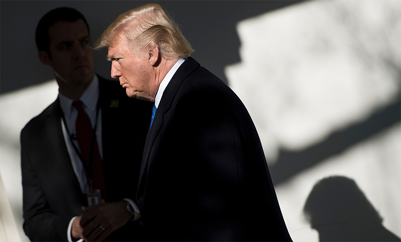 Trump llegó a Davos en medio de críticas a sus políticas proteccionistas