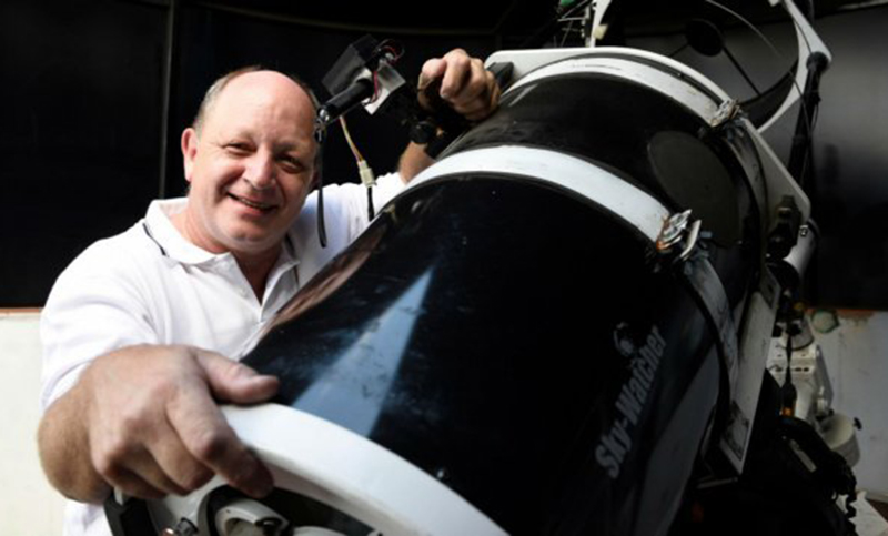 Un “astrónomo” aficionado rosarino captó por primera vez el inicio de explosión de una estrella