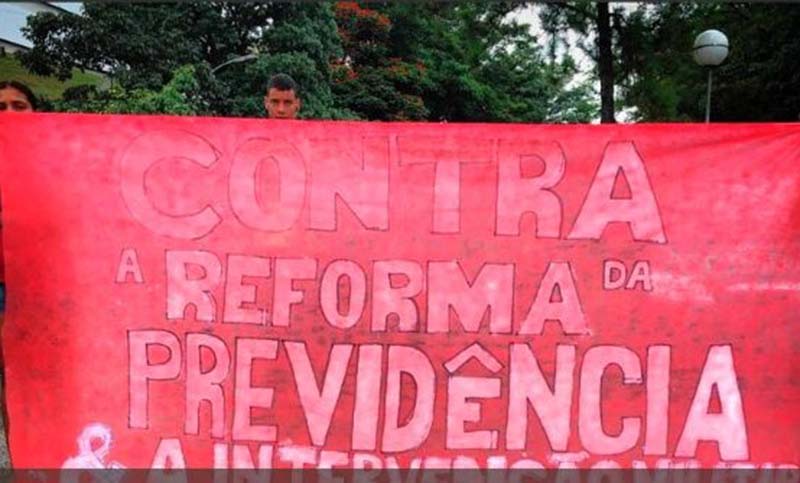 Brasileños marchan contra la reforma previsional de Temer