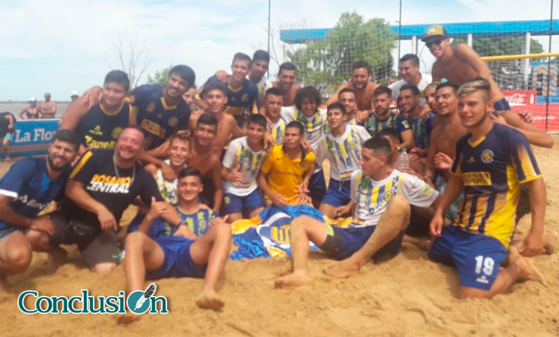Rosario Central se consagró campeón de la Liga Rosarina de fútbol playa