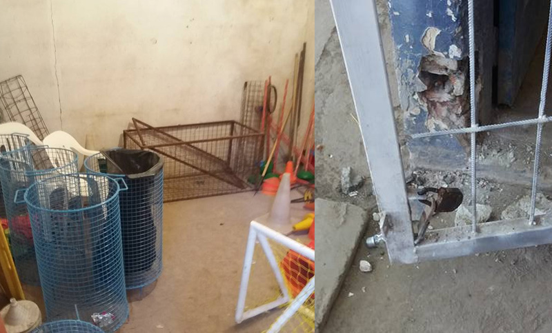 Ladrones irrumpieron en el Polideportivo de Argentino de Rosario y se llevaron todo