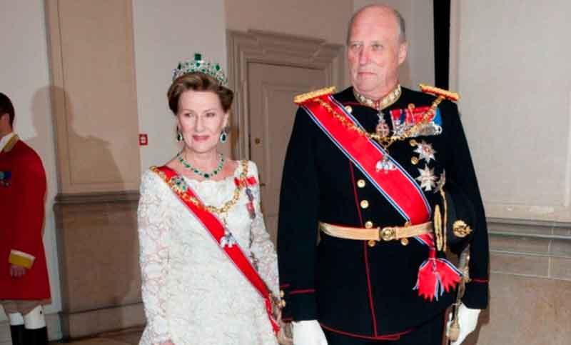 El presidente recibe a los reyes de Noruega en la Casa Rosada