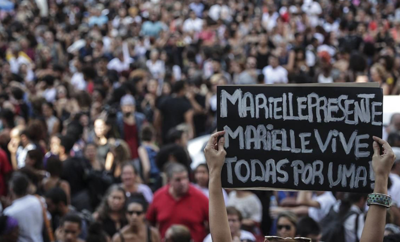 Miles de personas vuelven se manifestaron por Marielle Franco