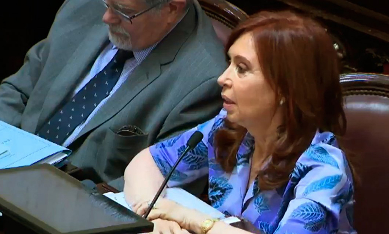 Cristina Kirchner, ausente en el discurso de Macri en el Congreso