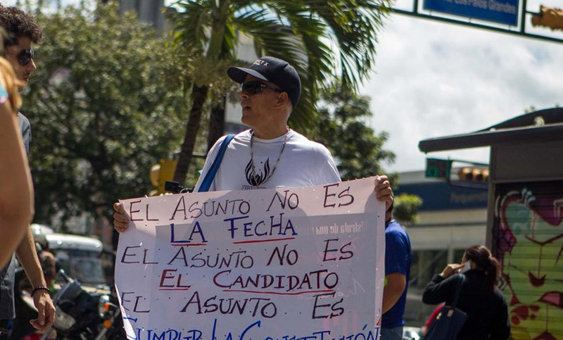 Oposición venezolana realiza concentraciones exigiendo «elecciones libres»