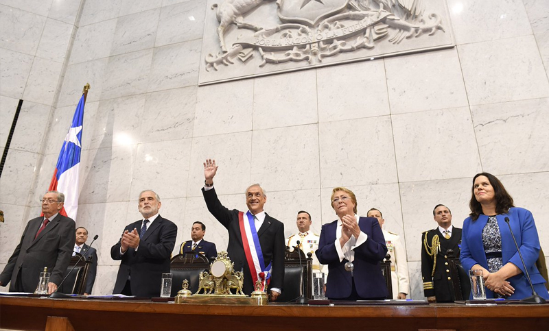 Sebastián Piñera fue investido por segunda vez presidente de Chile