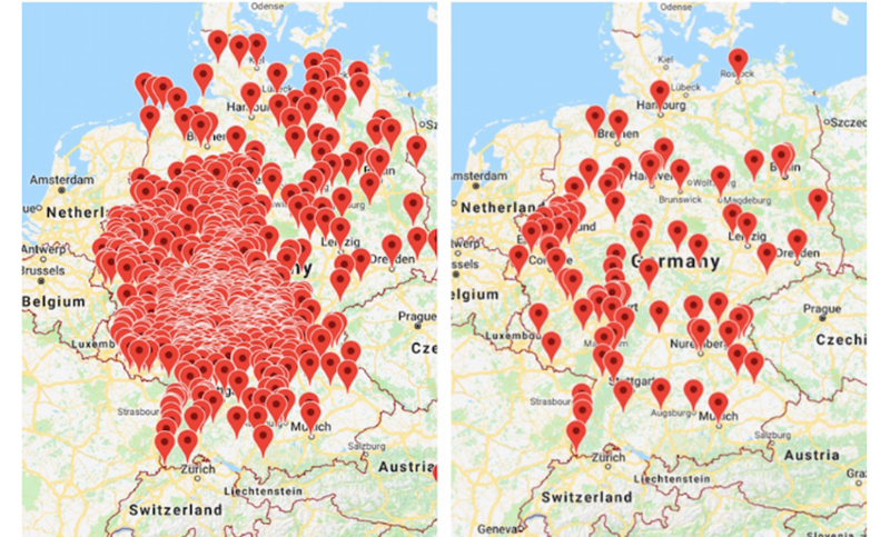 Mapa: desaparecen las Sinagogas de Europa
