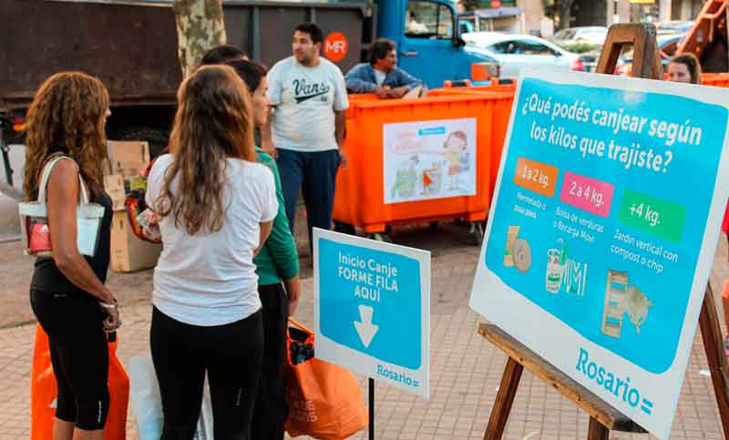 Más de once mil personas pasaron por los canjes de residuos reciclables en 2017