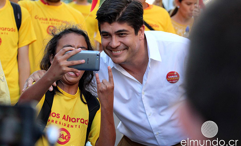 El candidato oficialista Carlos Alvarado ganó la presidencial de Costa Rica