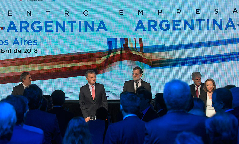 Para Rajoy es «magnífico el trabajo» que está realizando Macri «en el ámbito económico»