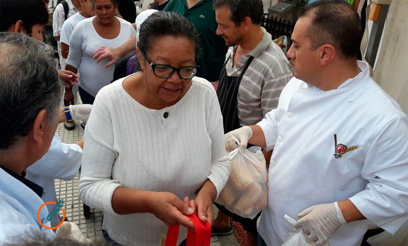 Un «panazo» frente al Congreso, para protestar contra el tarifazo