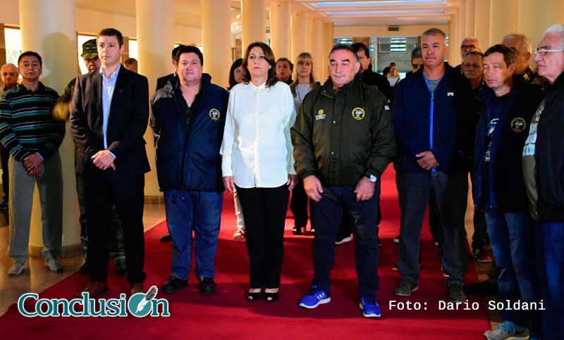 «Hoy, junto a los ex combatientes, ratificamos que las Malvinas son argentinas»