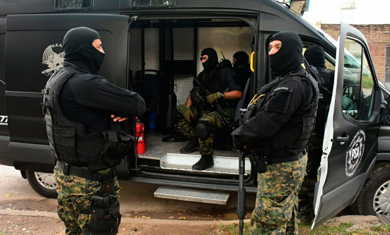 Megaoperativo de las TOE y la PSA contra bandas narcos: más de 40 allanamientos