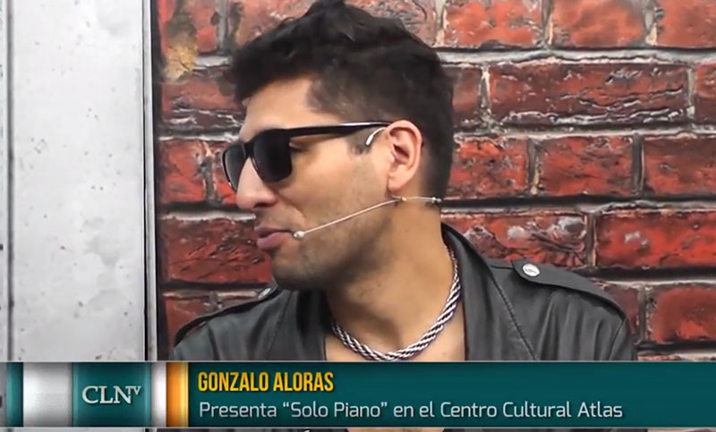 Gonzalo Aloras prepara su show de esta noche, una vuelta “casi cinematográfica”