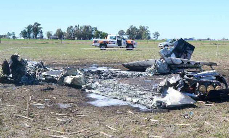 Cinco muertos al estrellarse una avioneta en una zona rural entre Buenos Aires y La Pampa
