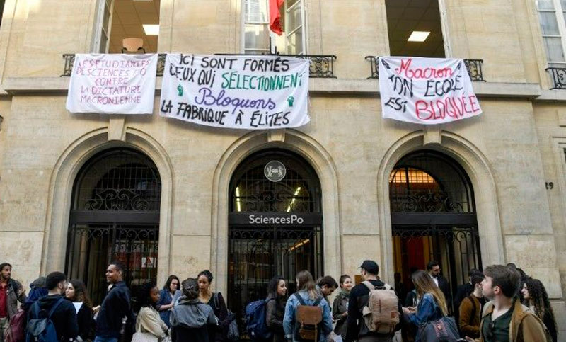 Francia: crece la tensión con huelgas ferroviarias y ocupación de universidades
