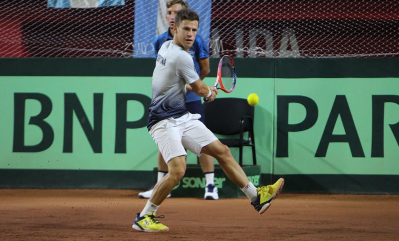 Schwartzman consiguió empatar la serie con los chilenos en la Copa Davis