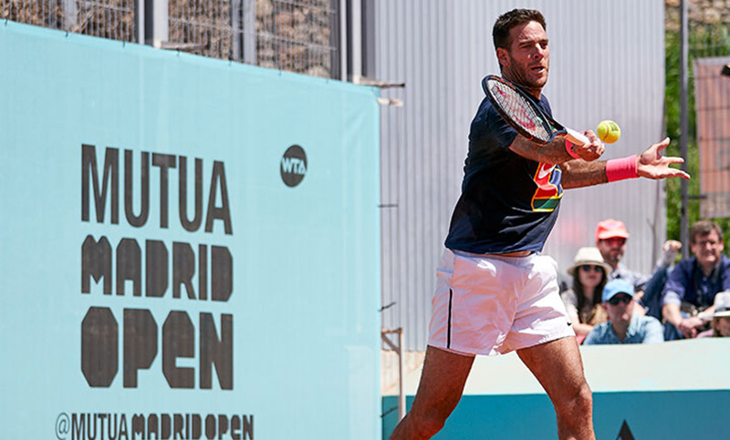 Del Potro, Mayer y Schwartzman cayeron en el ATP de Madrid