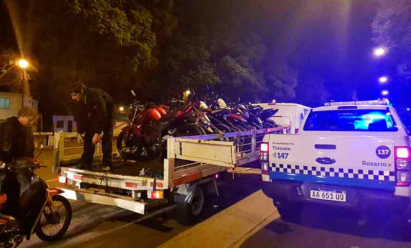 Más de 100 vehículos fueron remitidos al corralón durante el fin de semana