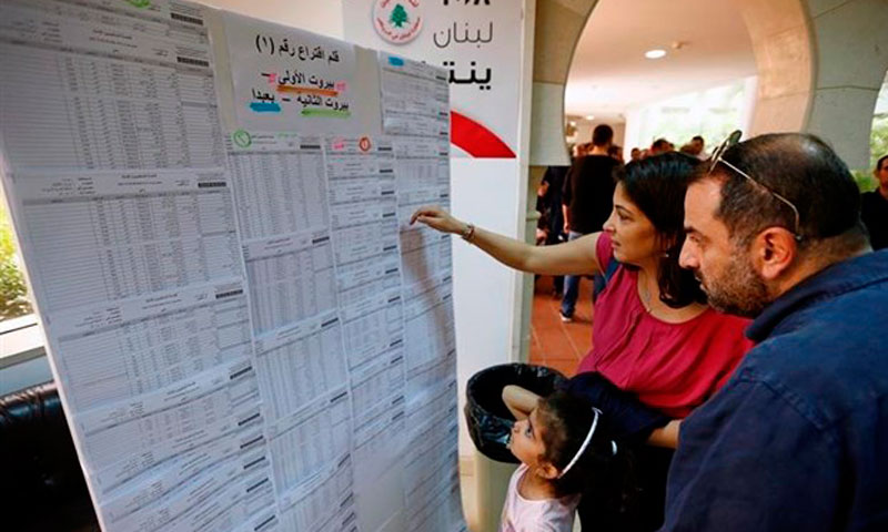Líbano celebra sus primeras elecciones parlamentarias en nueve años