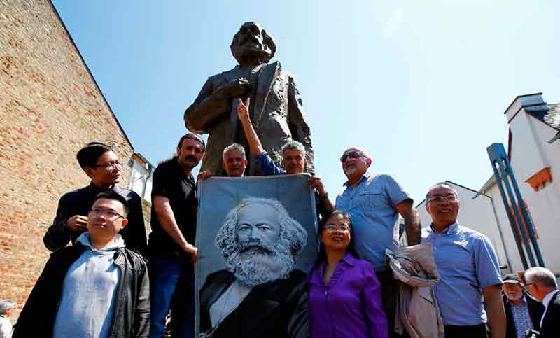 Homenaje y protestas en Alemania en el bicentenario del nacimiento de Karl Marx