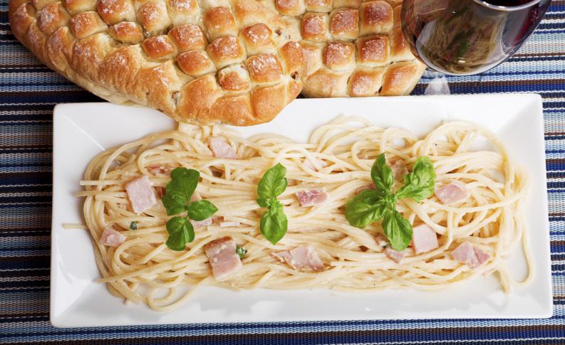 Espaguetis a la carbonara