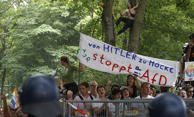Ultraderechistas vs. “No al odio”: las marchas que dividieron Berlín