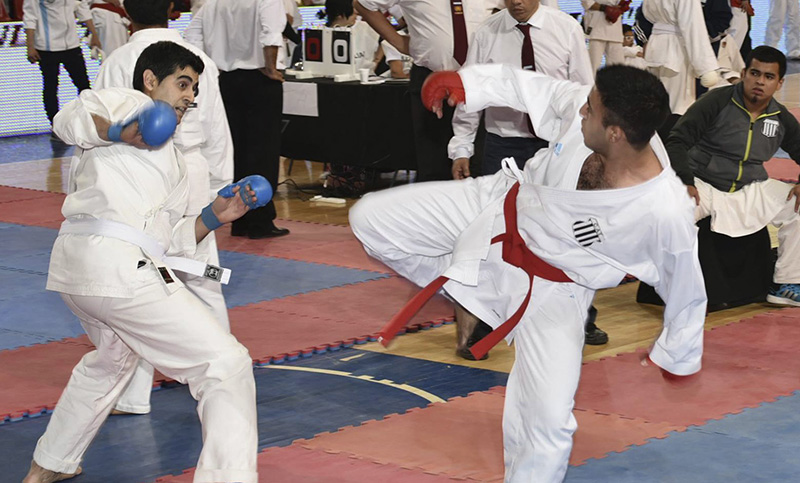 Abierto internacional de artes marciales en el club Banco Nación