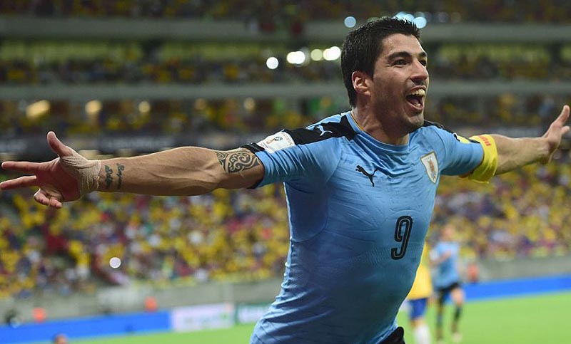 Uruguay vence a Arabia Saudita por 1 a 0 al término del primer tiempo