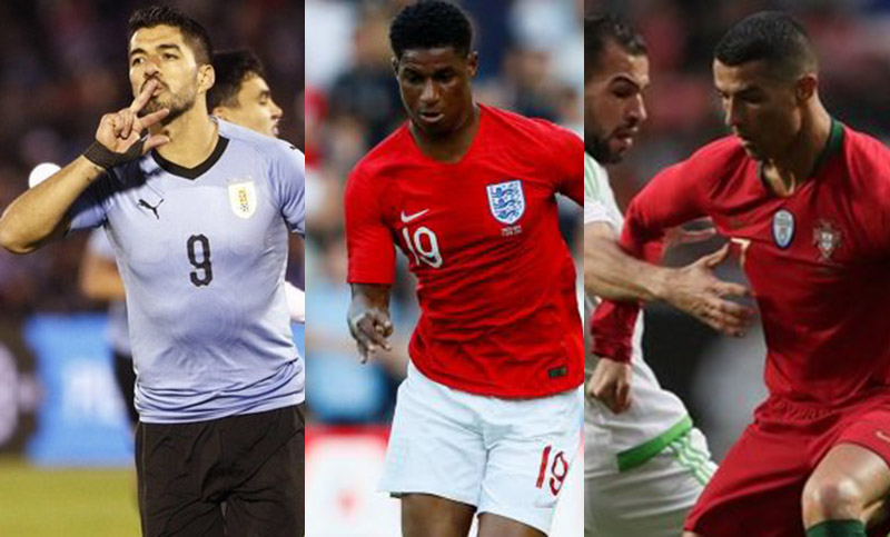 Uruguay, Inglaterra y Portugal ganaron en la previa mundialista