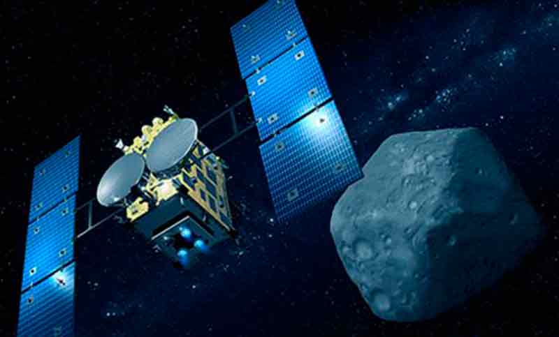 Sonda japonesa se aproxima a un asteroide para estudiar el origen de la vida