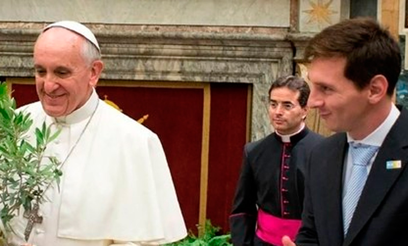 La selección argentina rechazó la invitación del Papa Francisco