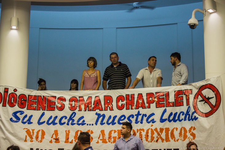 En Marcelino Escalada no se respeta la ordenanza que limita fumigaciones